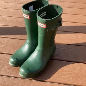 Women’s original short Hunter rain boots size 7